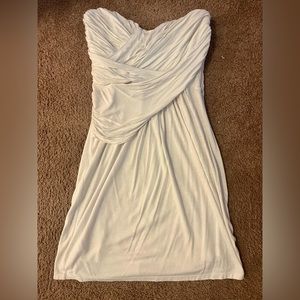 Strapless white Express mini dress, size M